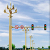 LaiHong คุณภาพสูงควบคุมราคาต่ำอลูมิเนียม IP65 กลางแจ้งกันน้ำ LED สีเหลือง Magnolia โคมไฟ Ce Street Light เสา