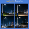 Ma&szlig;geschneiderte LED-Stra&szlig;enleuchte 150 W, 180 W, ultrad&uuml;nnes und leichtes Design, einfach zu modifizieren und auszutauschen, geeignet f&uuml;r Smart Cities