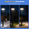ตกแต่งวินเทจพลังงานแสงอาทิตย์ไฟสวน LED IP65 กันน้ำพร้อมแบตเตอรี่สำหรับ Pergola ระเบียง Gazebo แสงบรรยากาศกลางแจ้ง