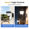 Lampu Dinding Tahan Air IP65 LED Tenaga Surya Tempat Lilin Dinding Luar Ruangan/Dalam Ruangan Modern untuk Koridor Teras Halaman Taman