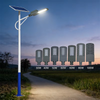 Luz de rua solar econ&ocirc;mica 30W 40W 50W 60W 80W 100W 120W L&acirc;mpada movida a energia solar para f&aacute;brica de rua comunit&aacute;ria