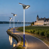 ضوء الشارع بالطاقة الشمسية 50 وات 60 وات 100 وات الكل في واحد تصميم متكامل IP66 مقاوم للماء لمسار الرصيف في الحرم الجامعي للمنطقة السكنية