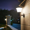 Lampu Dinding Tahan Air IP65 LED Tenaga Surya Tempat Lilin Dinding Luar Ruangan/Dalam Ruangan Modern untuk Koridor Teras Halaman Taman