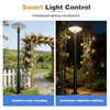 ตกแต่งวินเทจพลังงานแสงอาทิตย์ไฟสวน LED IP65 กันน้ำพร้อมแบตเตอรี่สำหรับ Pergola ระเบียง Gazebo แสงบรรยากาศกลางแจ้ง