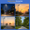 Outdoor Ip66 Wasserdicht 150lm/w LED-Stra&szlig;enlaterne aus Aluminiumdruckguss 60W 90W 120W 180W 240W Einstellbar Guter Preis LED-Lampe