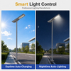 Alto l&uacute;mens tudo em um poste de luz solar integrado com ilumina&ccedil;&atilde;o rodovi&aacute;ria externa de alum&iacute;nio &agrave; prova d'&aacute;gua IP65 com garantia de 3 anos
