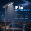 Lampu Jalan Tahan Air Langsung dari Pabrik Terintegrasi 40W 50W 65W 80W Lampu Jalan Tenaga Surya Semua dalam Satu dengan Garansi 3 Tahun Aluminium