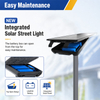 Alto l&uacute;mens tudo em um poste de luz solar integrado com ilumina&ccedil;&atilde;o rodovi&aacute;ria externa de alum&iacute;nio &agrave; prova d'&aacute;gua IP65 com garantia de 3 anos