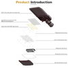 100W 150W 200W 300W 400W Luces de calle LED de aluminio fundido a presi&oacute;n IP65 impermeables para iluminaci&oacute;n de carreteras al aire libre