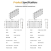 Lumen Tinggi Luar Ruangan LED Lampu Tiang Tinggi Modular IP66 Tahan Air Lampu Sorot Pencahayaan Stadion 680W Lampu Sorot Aluminium Die-Cast