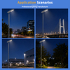 Lampu Jalan Tahan Air Langsung dari Pabrik Terintegrasi 40W 50W 65W 80W Lampu Jalan Tenaga Surya Semua dalam Satu dengan Garansi 3 Tahun Aluminium