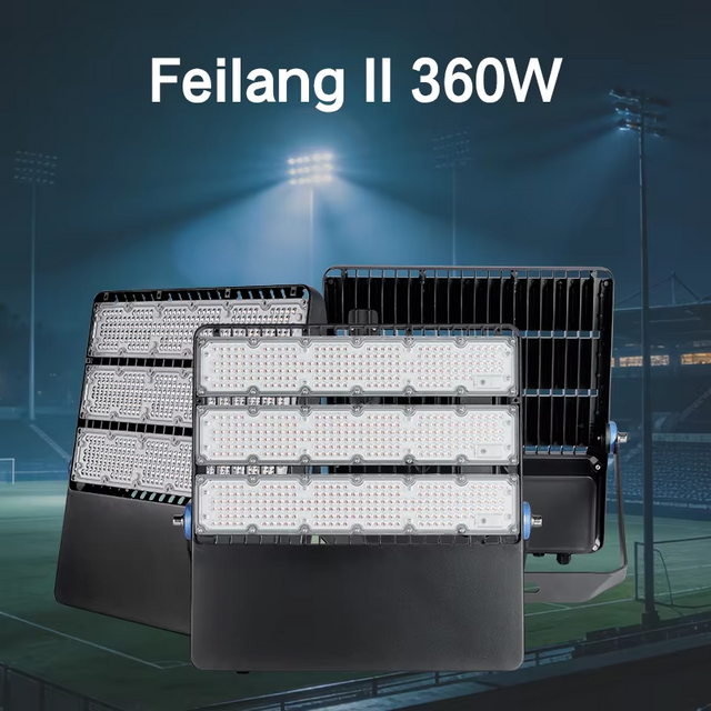Individuelle Anpassung m&ouml;glich. Hochleistungs-LED-Stadionflutlicht 360 W, wasserdicht aus Aluminiumdruckguss f&uuml;r professionelle Sportst&auml;tten