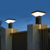 Poste solaire LED &eacute;tanche IP65 de haute qualit&eacute;, luminaire d'ext&eacute;rieur en aluminium moul&eacute; sous pression, d&eacute;coration de jardin, pilier de porte, Support &agrave; distance OEM