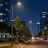 Haute luminosit&eacute; pour lampadaire LED &agrave; puce haute efficacit&eacute; 150lm/W 12000lm aluminium 6063 lampe de poteau ext&eacute;rieure modulaire IP65 5 ans AC