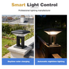 Poste solaire LED &eacute;tanche IP65 de haute qualit&eacute;, luminaire d'ext&eacute;rieur en aluminium moul&eacute; sous pression, d&eacute;coration de jardin, pilier de porte, Support &agrave; distance OEM
