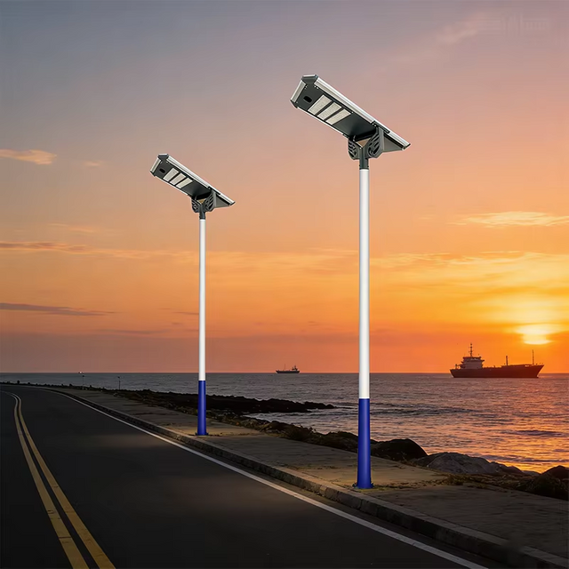 Anpassbares LED-IP65-Solar-Stra&szlig;enlaternen-Set f&uuml;r schnelle Installation in erdbedeckten Gras- und weichen Bodenbereichen