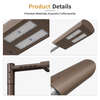 Haute luminosit&eacute; pour lampadaire LED &agrave; puce haute efficacit&eacute; 150lm/W 12000lm aluminium 6063 lampe de poteau ext&eacute;rieure modulaire IP65 5 ans AC