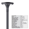 Lampu Jalan LED Paduan Aluminium DC IP65 Modern Modern Pencahayaan Taman Luar Ruangan dengan Remote Control